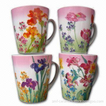 11oz Stoneware Mugs with Full Decal, Microwave and Dishwasher Safe